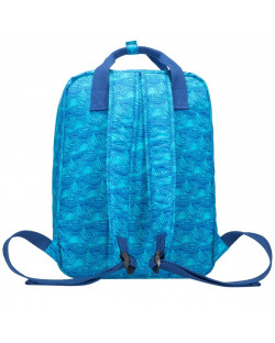 Zip Top Squared Front Pocketed Backpack