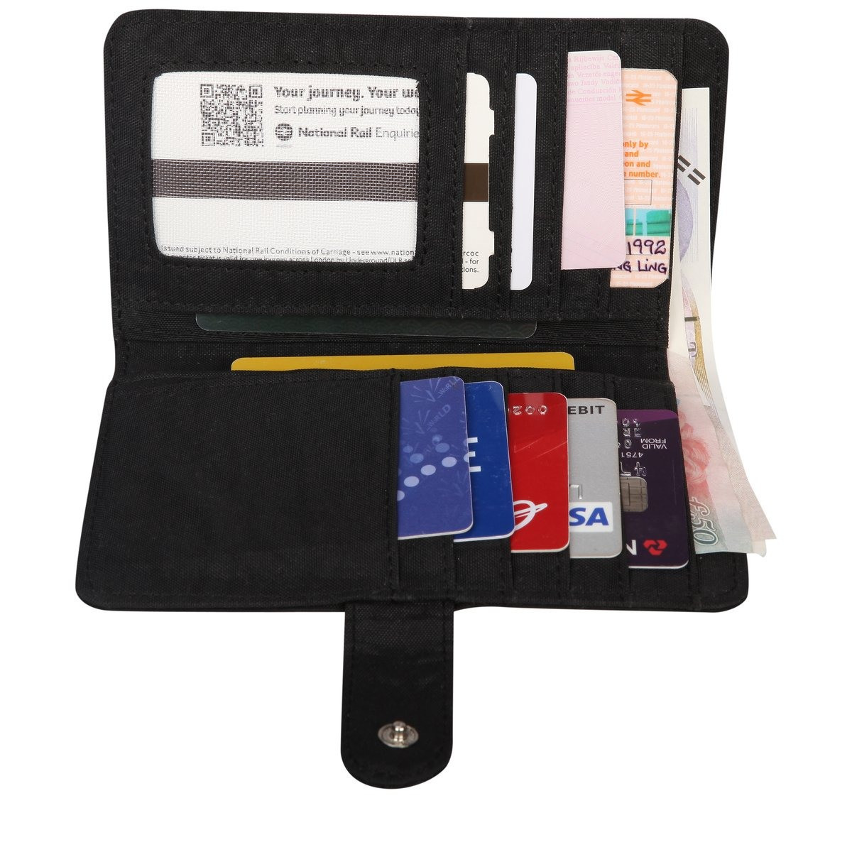 Artsac Card / Notecase With Clasp Fastening