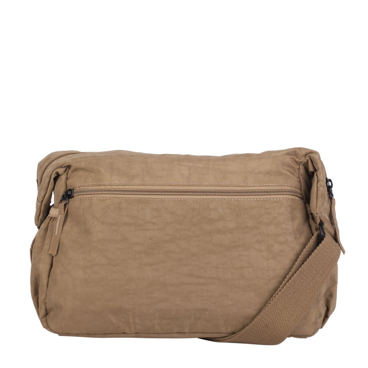 Medium Nylon Zip Top Crossbody Bag
