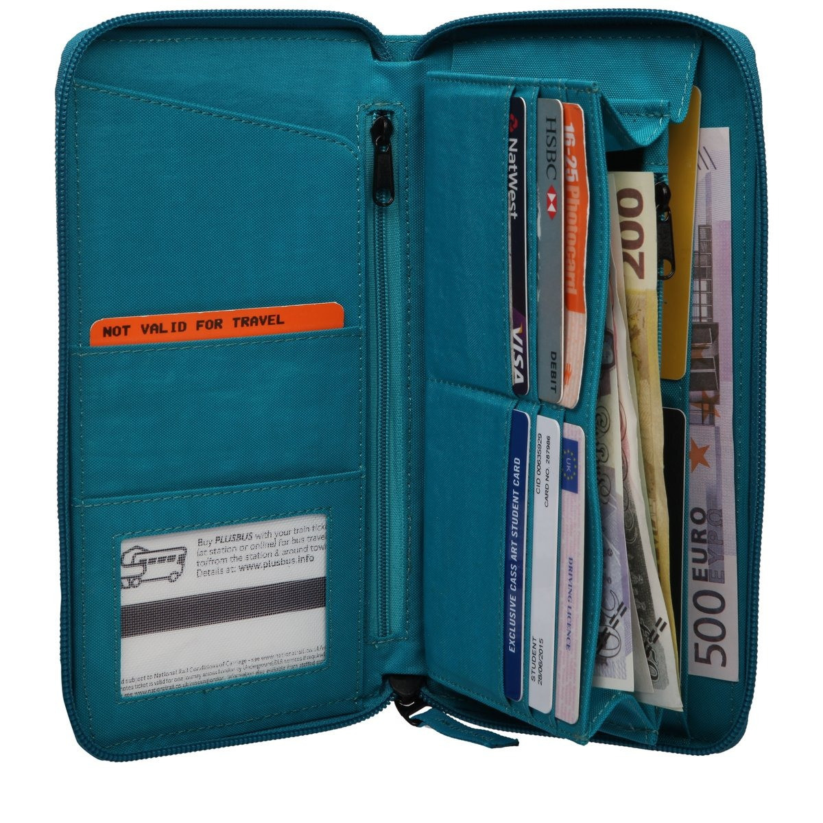 travel document wallet zip