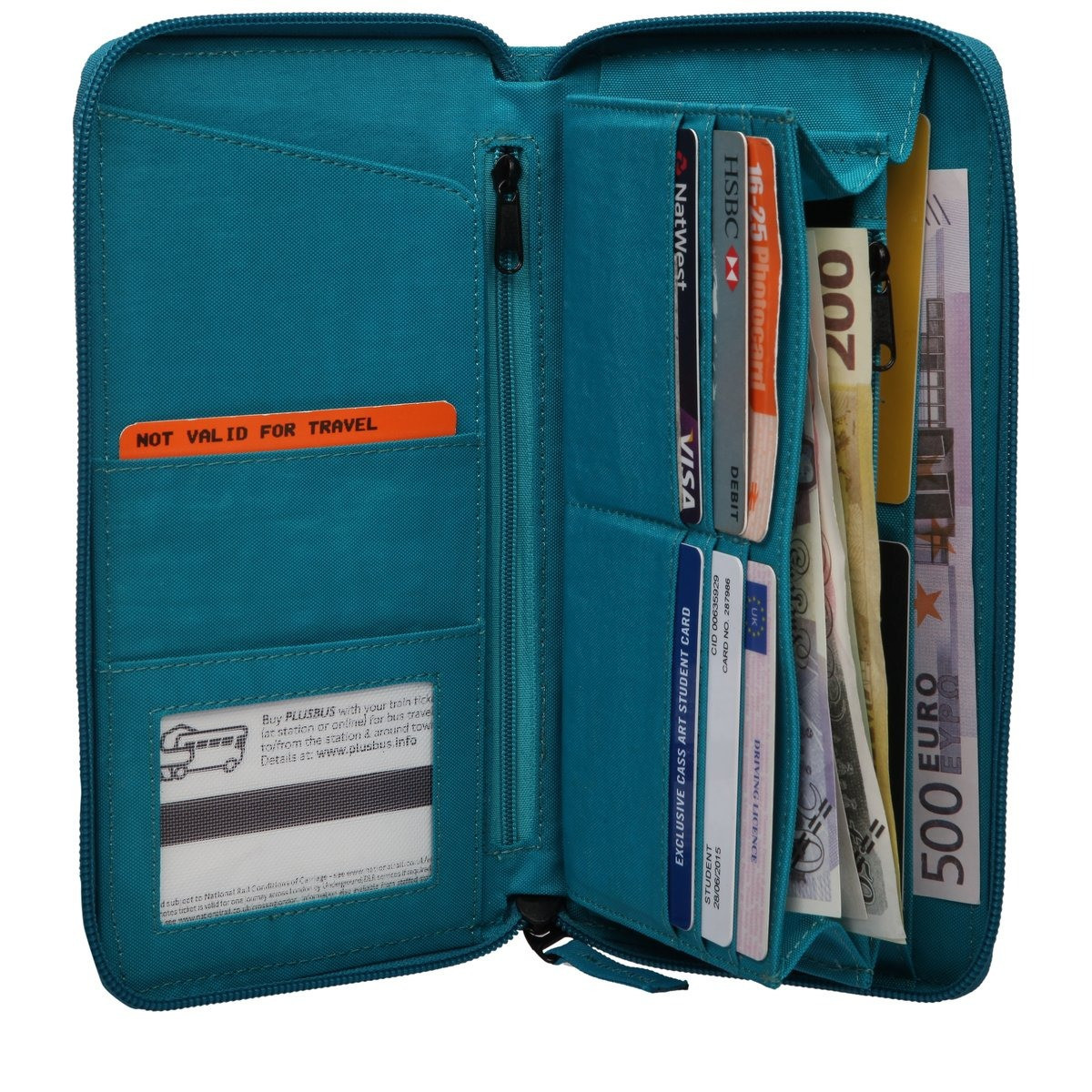 Zip Round Travel/document Wallet