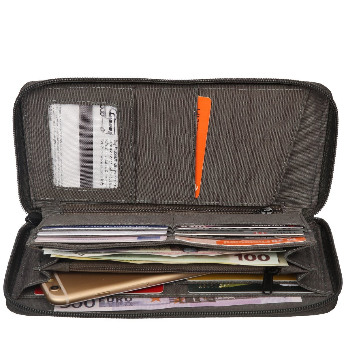 Zip Round Travel/document Wallet
